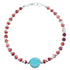 Sterling Silver Oyster Shell and Multicolor Centerpiece Bead Bracelet KX121040
